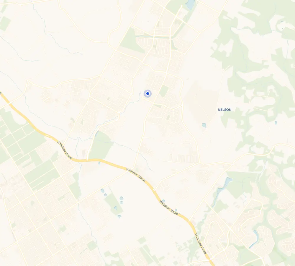 Map of the Box Hill service area and the surrounding Hills District, showing Box Hill and the nearby streets we cover.